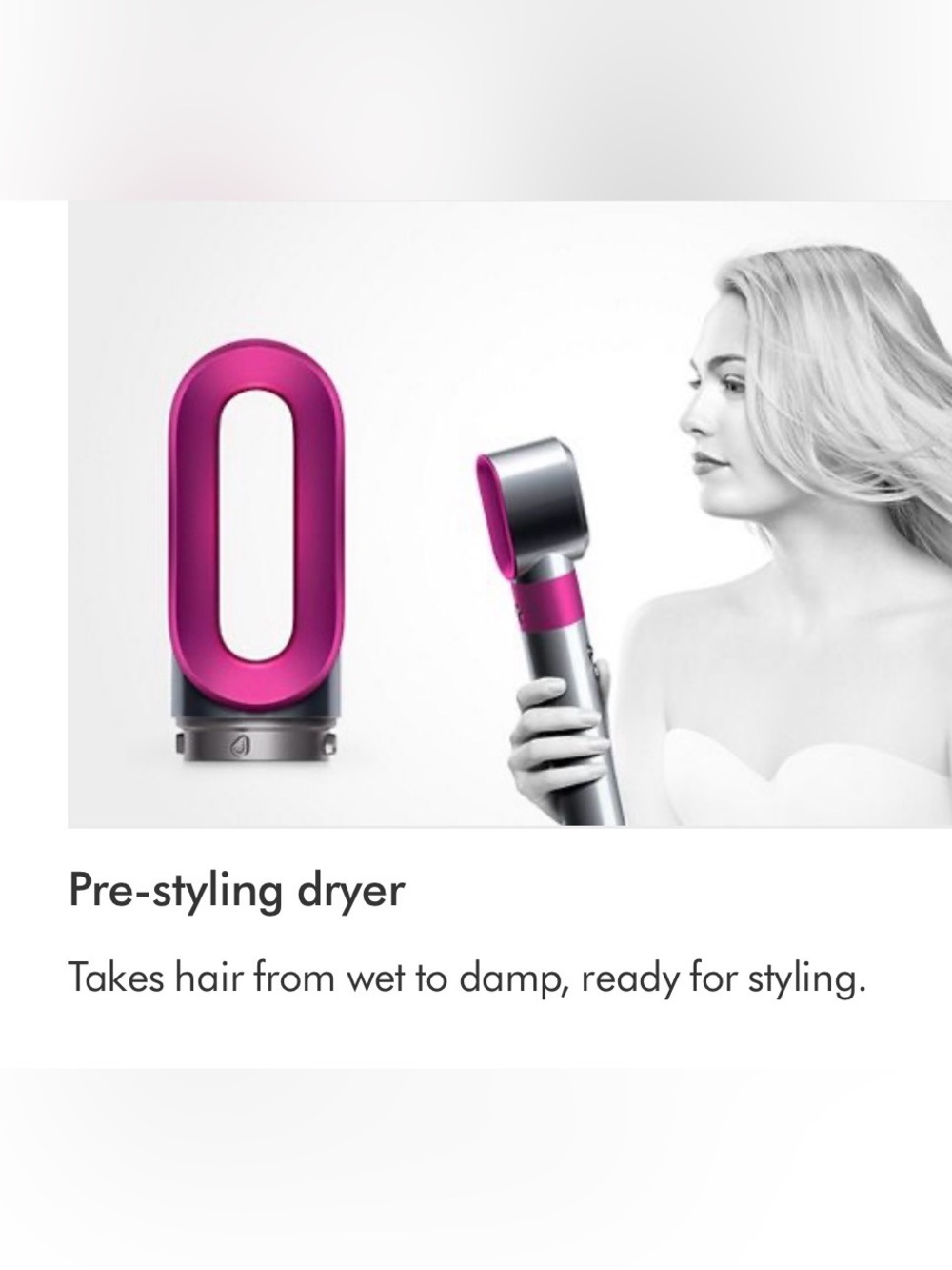 COMPLETE Dyson Multi-Tool Hair Styler Set in Silver and Magenta with Tan Case - Picture 6 of 16